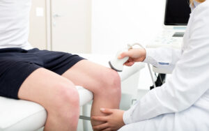 Ultrasound on a knee