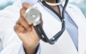 out of focus stethoscope